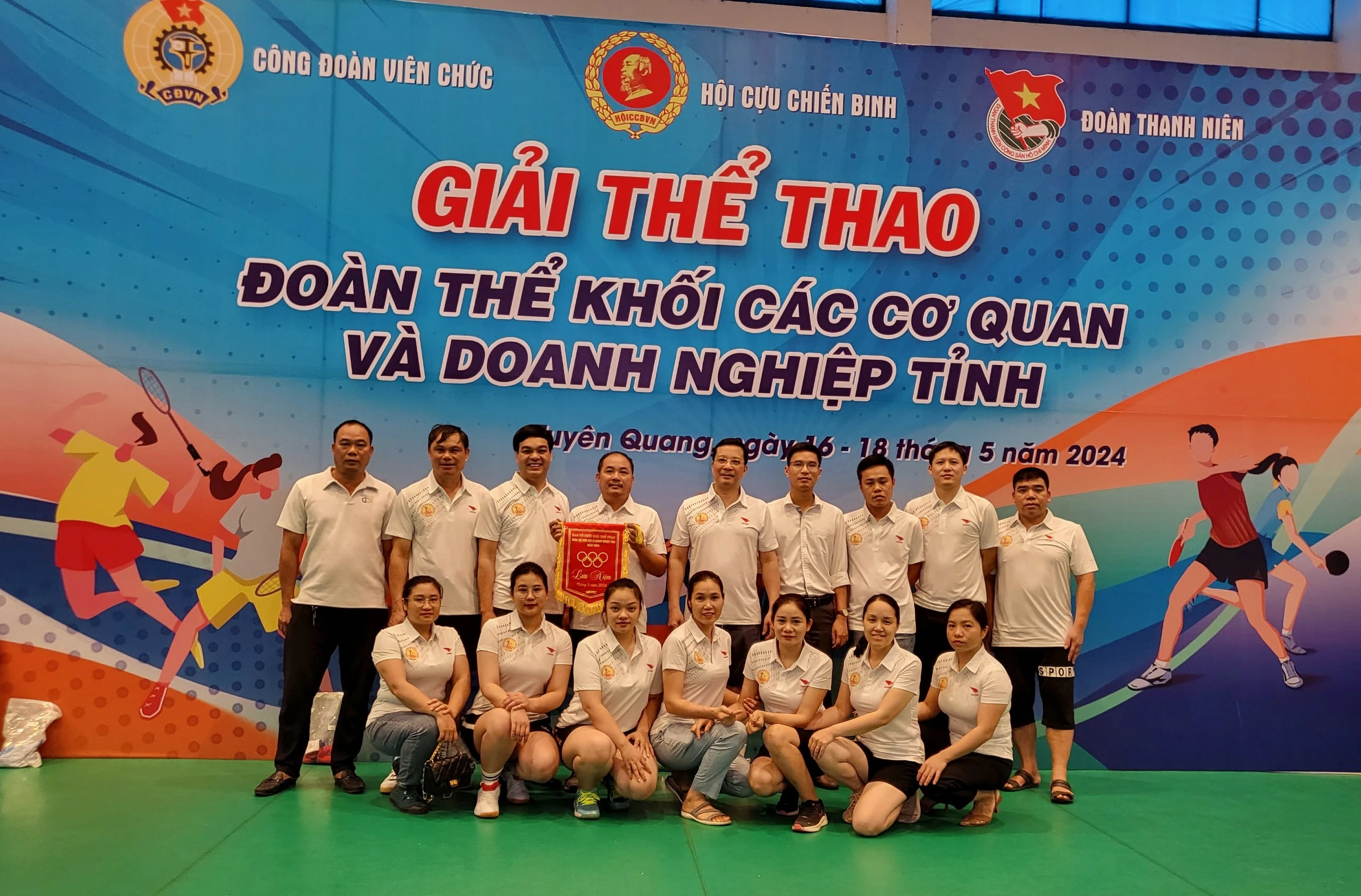 Thumbnail Trường Cao đẳng nghề Kỹ thuật - Công nghệ Tuyên Quang tham gia giải thể thao Đoàn thể khối các cơ quan và doanh nghiệp tỉnh