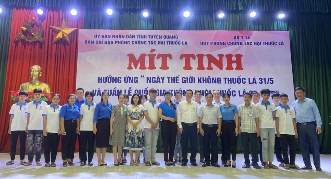 Thumbnail Lễ mít tinh, diễu hành hưởng ứng Ngày Thế giới không thuốc lá 31/5/2024 và Tuần lễ Quốc gia không thuốc lá từ ngày 25 - 31/5/2024
