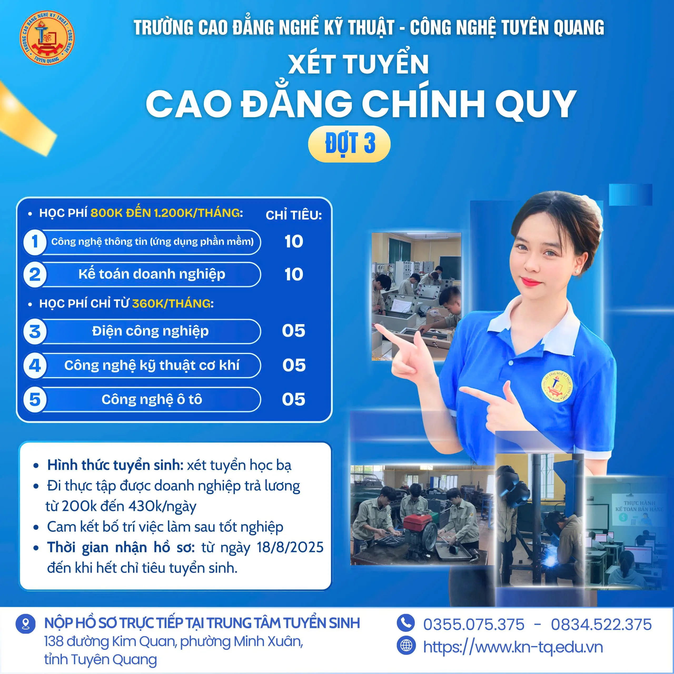 Thumbnail Thông báo tuyển sinh đợt 3 năm 2025