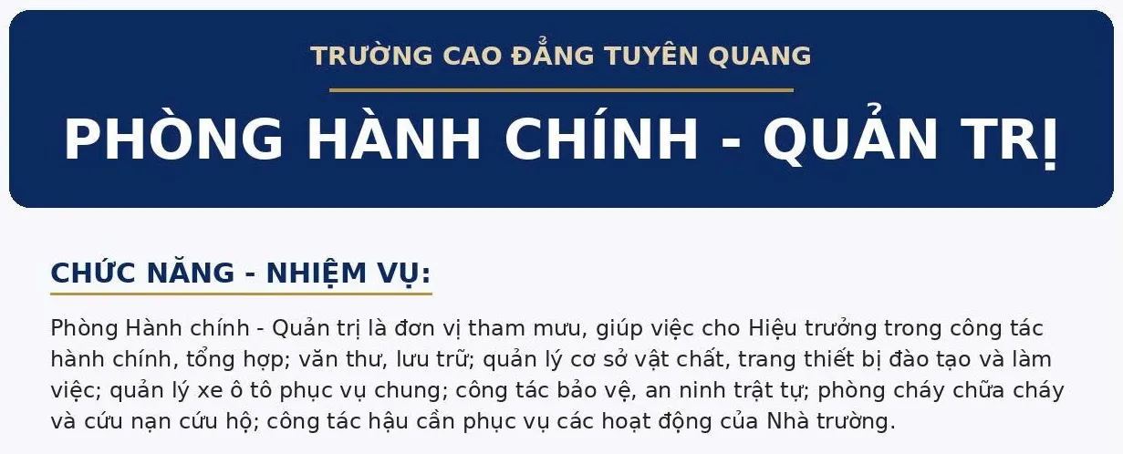 Thumbnail Phòng Hành chính - Quản trị
