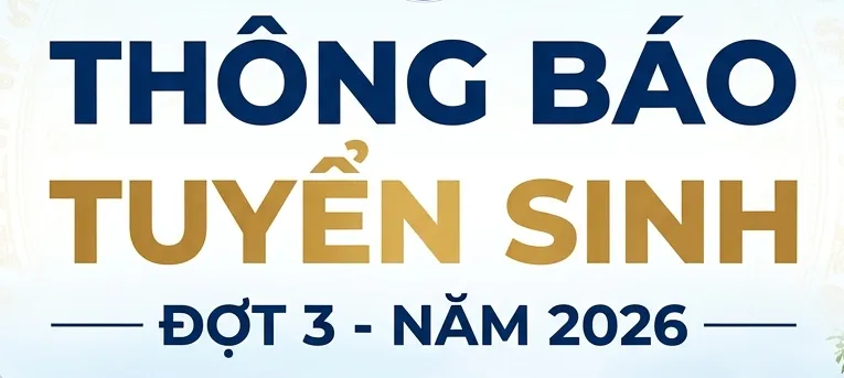 Thumbnail Thông báo tuyển sinh đợt 3 năm 2026