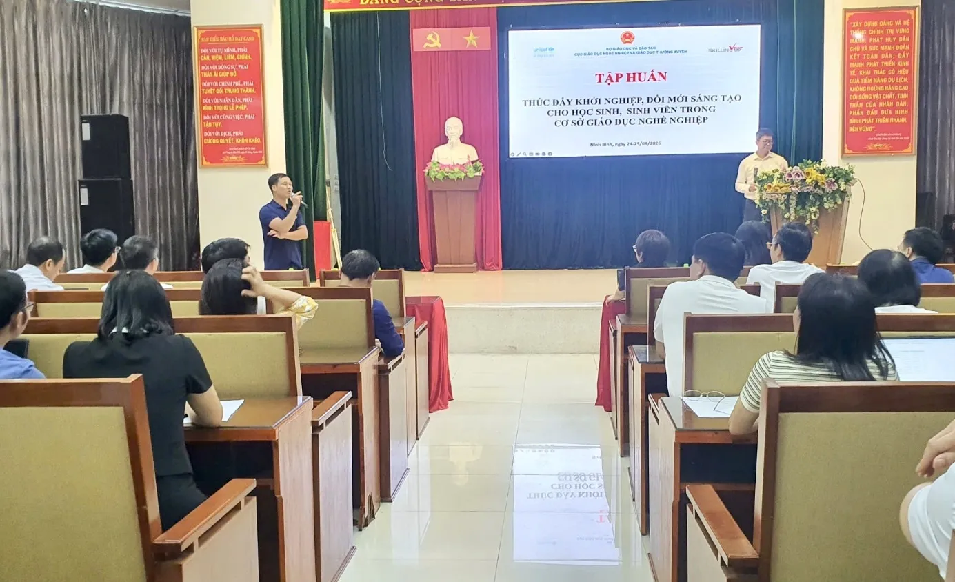 Thumbnail Thúc đẩy khởi nghiệp, đổi mới sáng tạo trong các cơ sở giáo dục nghề nghiệp